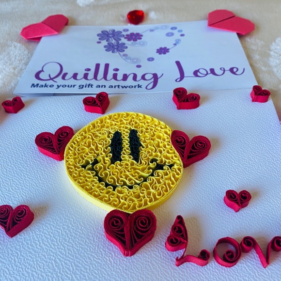 Quilling Love Anniversary Greeting cards - Picture 10 of 11